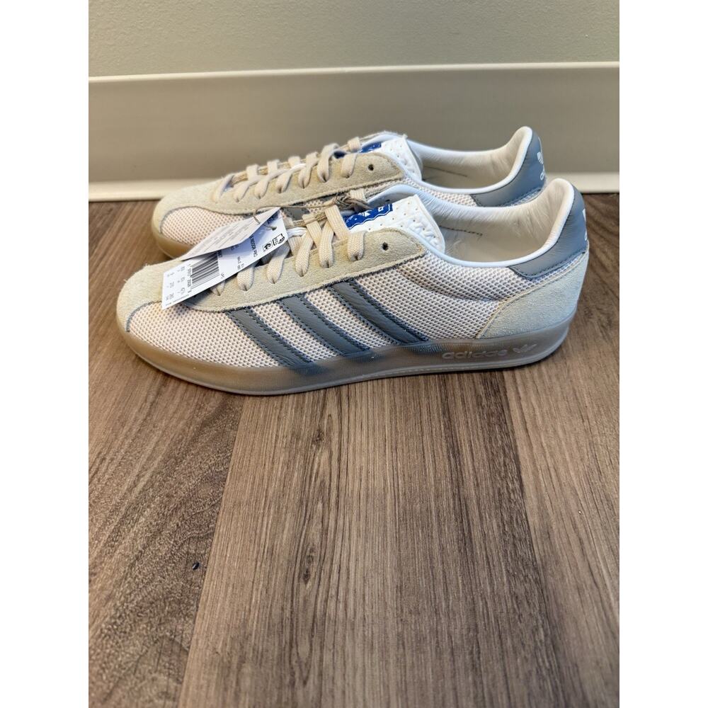 *NEW* Adidas Gazelle Indoor Pro Beige Charcoal JS0667 - Size 9 Mens Gum Sole
